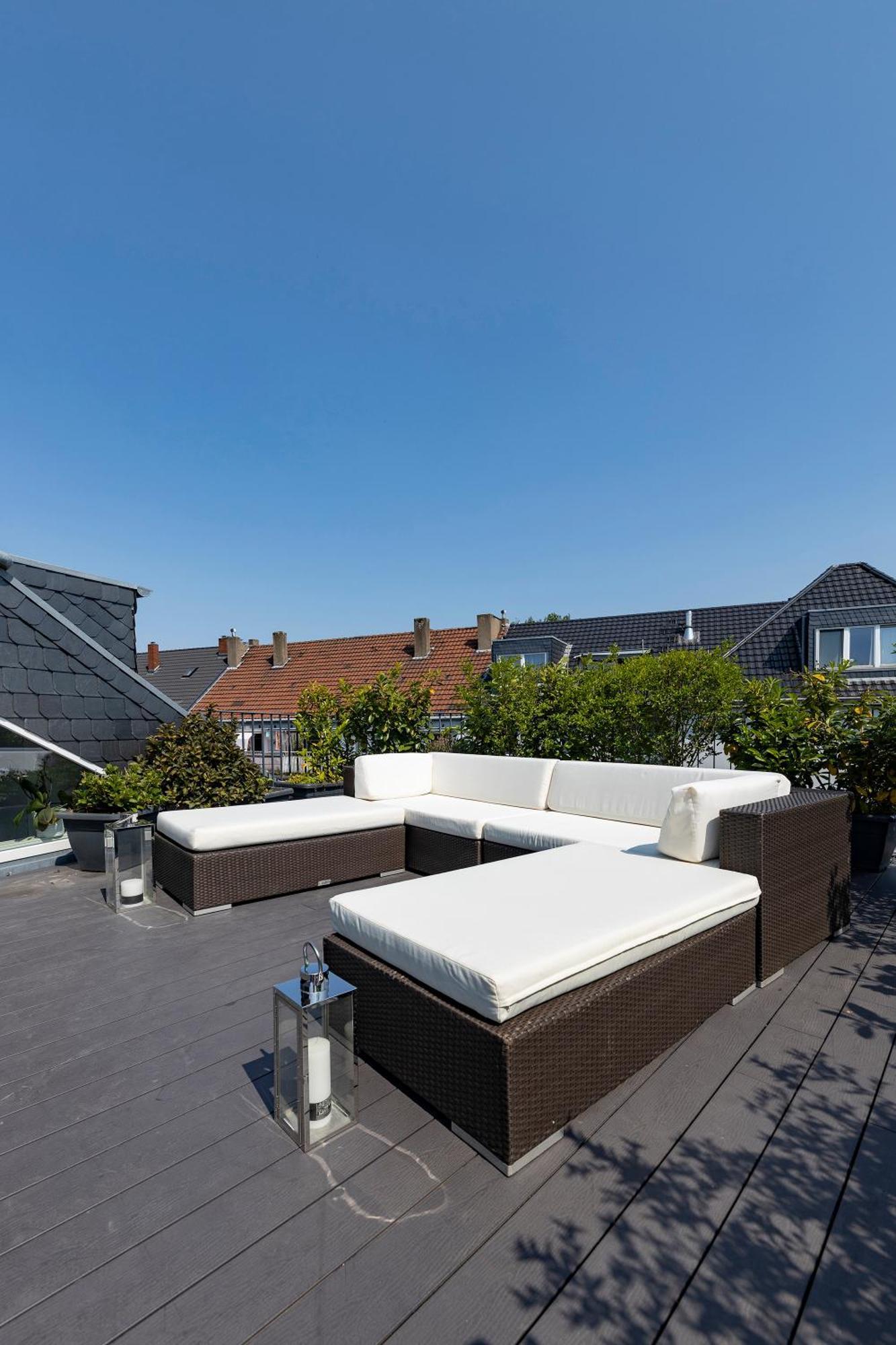 Apartment Penthouse With Whirlpool Central Düsseldorf